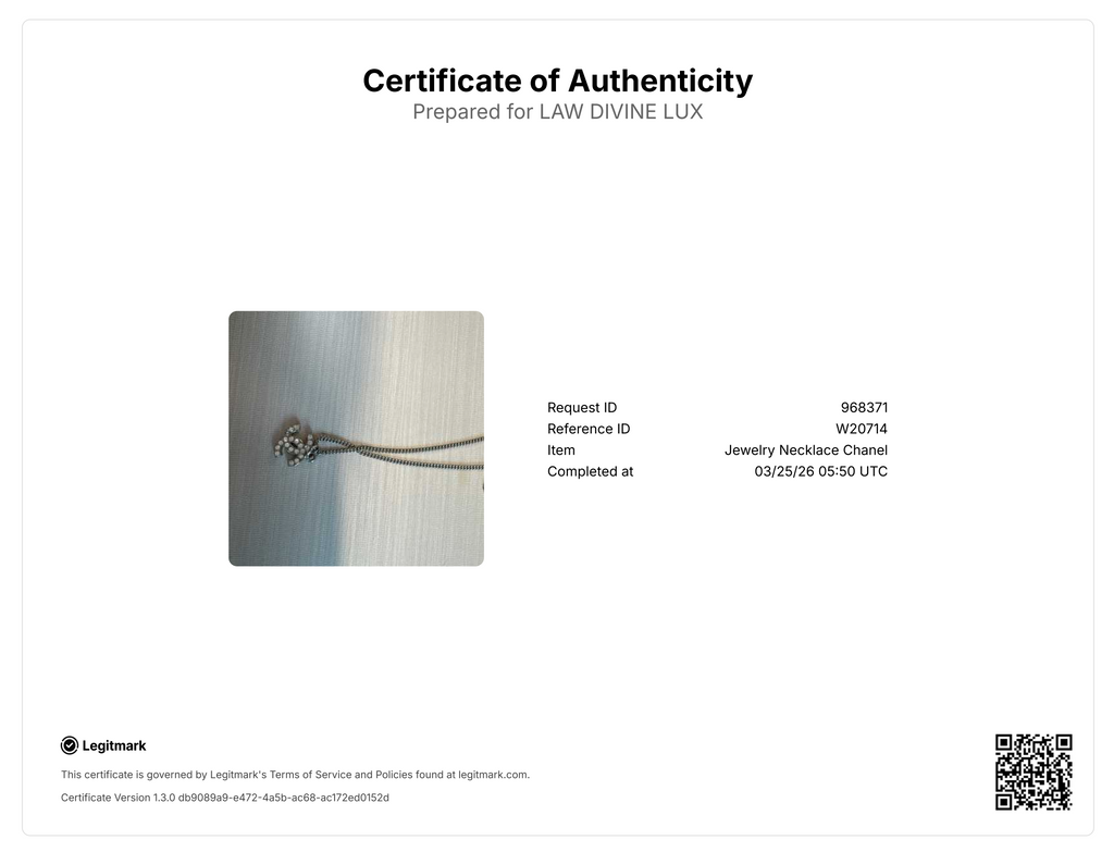 Crystal CC Logo Necklace W20714