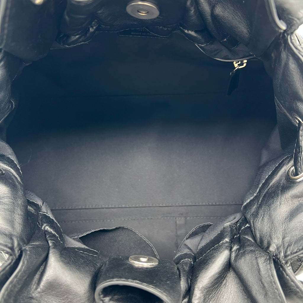 Black Leather Quilted Cannage Le Trente Bag B22248