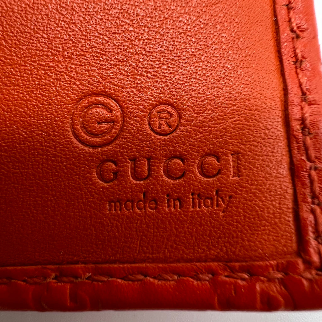 Soft Microguccissima Continental Wallet Sun Orange W21568