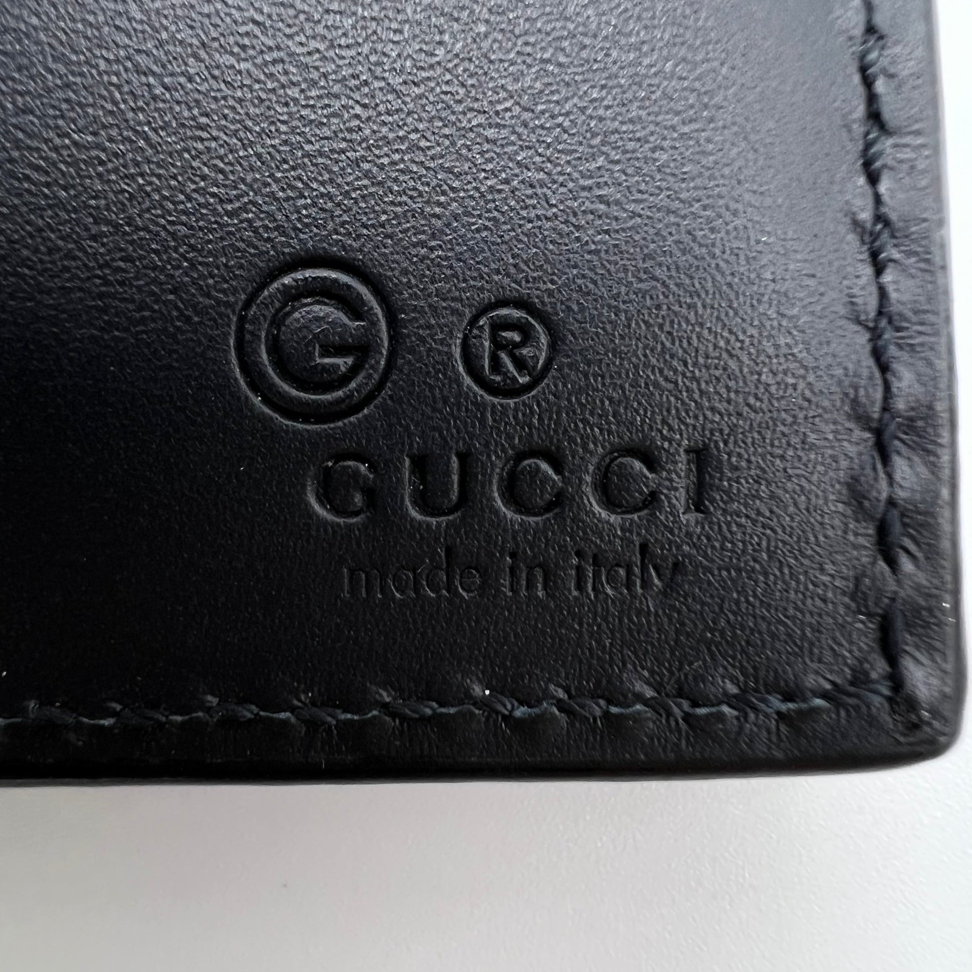 GG Supreme Monogram Blooms Bi-Fold Wallet Beige Blue Navy W21574