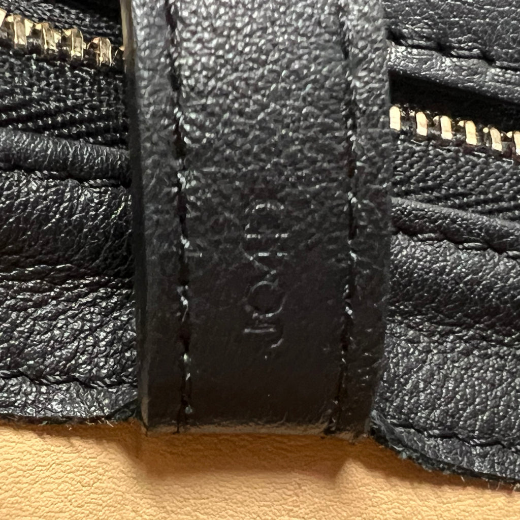 Calfskin MM Tempete Satchel Black B22193