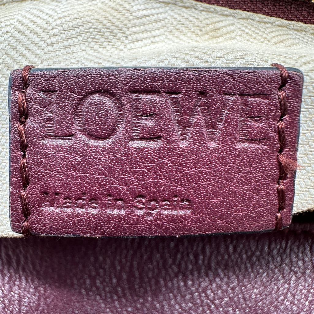 Loewe Puzzle Medium Multicolor Striped Canvas Leather Crossbody Bag B21418