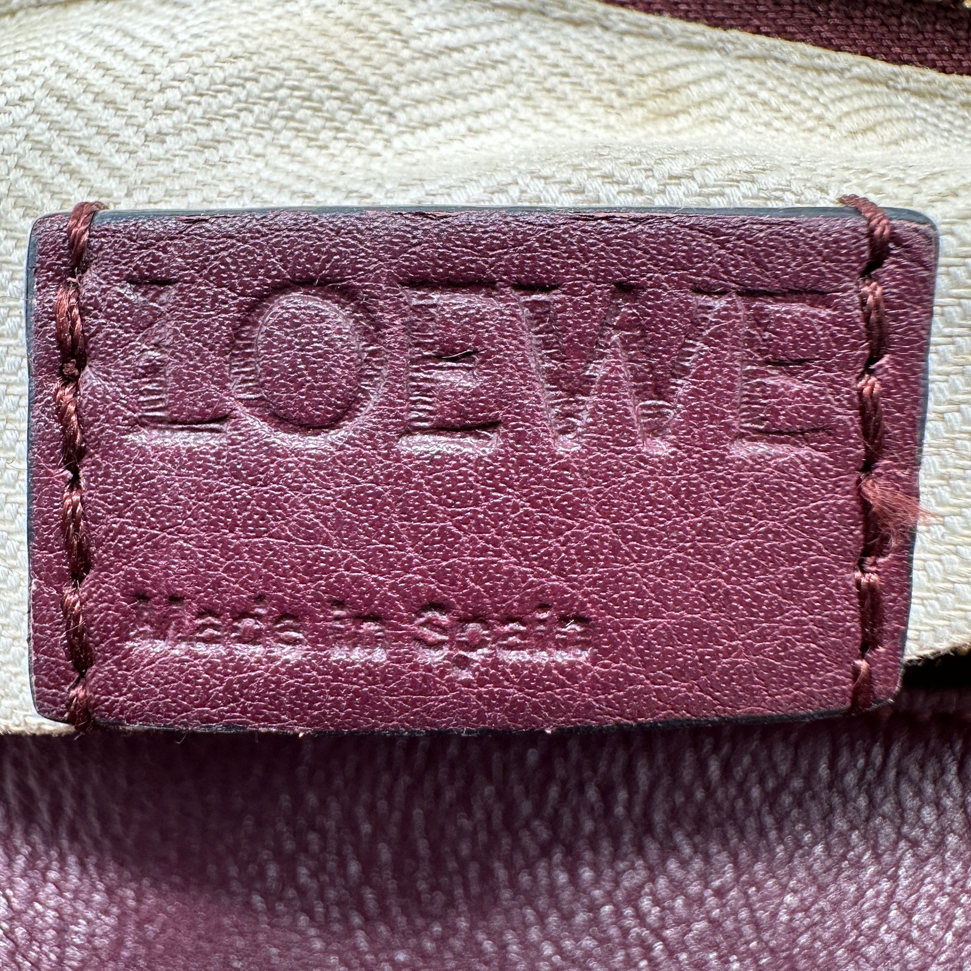 Loewe Puzzle Medium Multicolor Striped Canvas Leather Crossbody Bag B21418