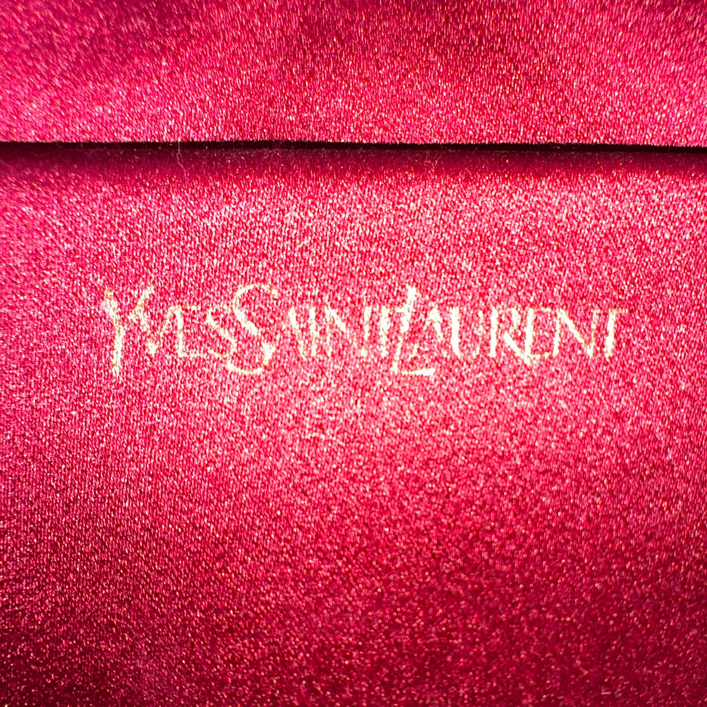 Textured Calfskin Classic Y Ligne Clutch Fuchsia W21443