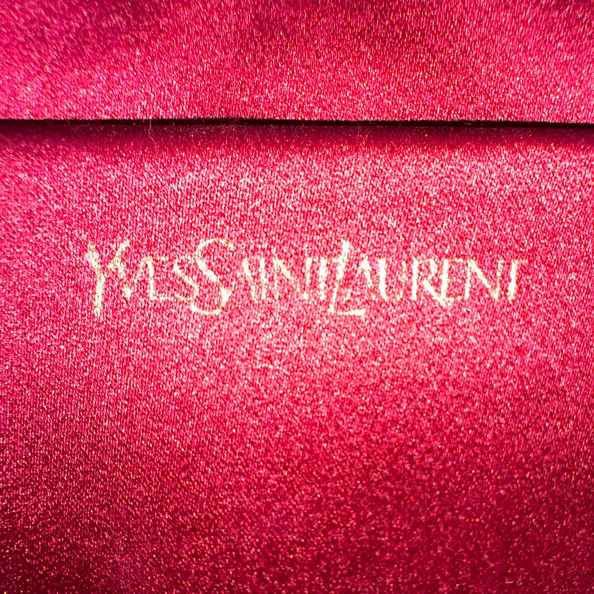 Textured Calfskin Classic Y Ligne Clutch Fuchsia W21443