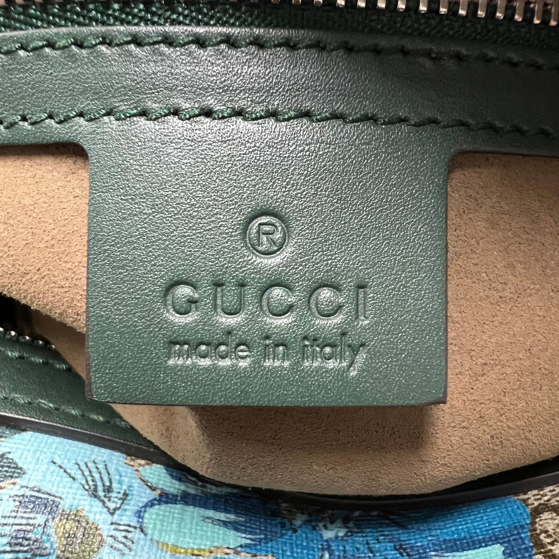 Gucci Boston Handbag Multicolor GG Supreme Canvas & Embroidery