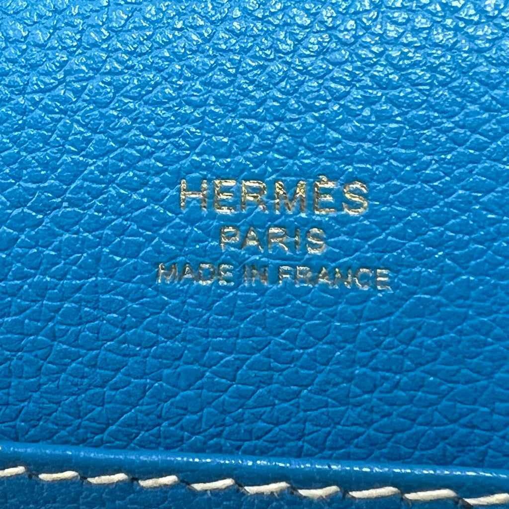Hermes Grain d'H Sac Roulis 23 Bleu De Galice twins B22025