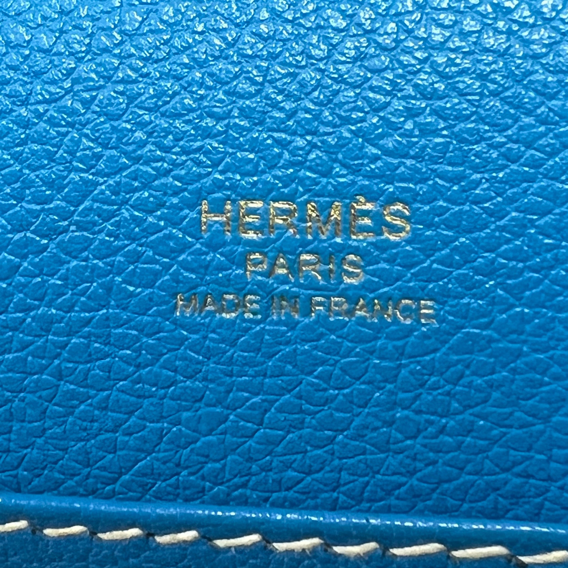 Hermes Grain d'H Sac Roulis 23 Bleu De Galice twins B22025