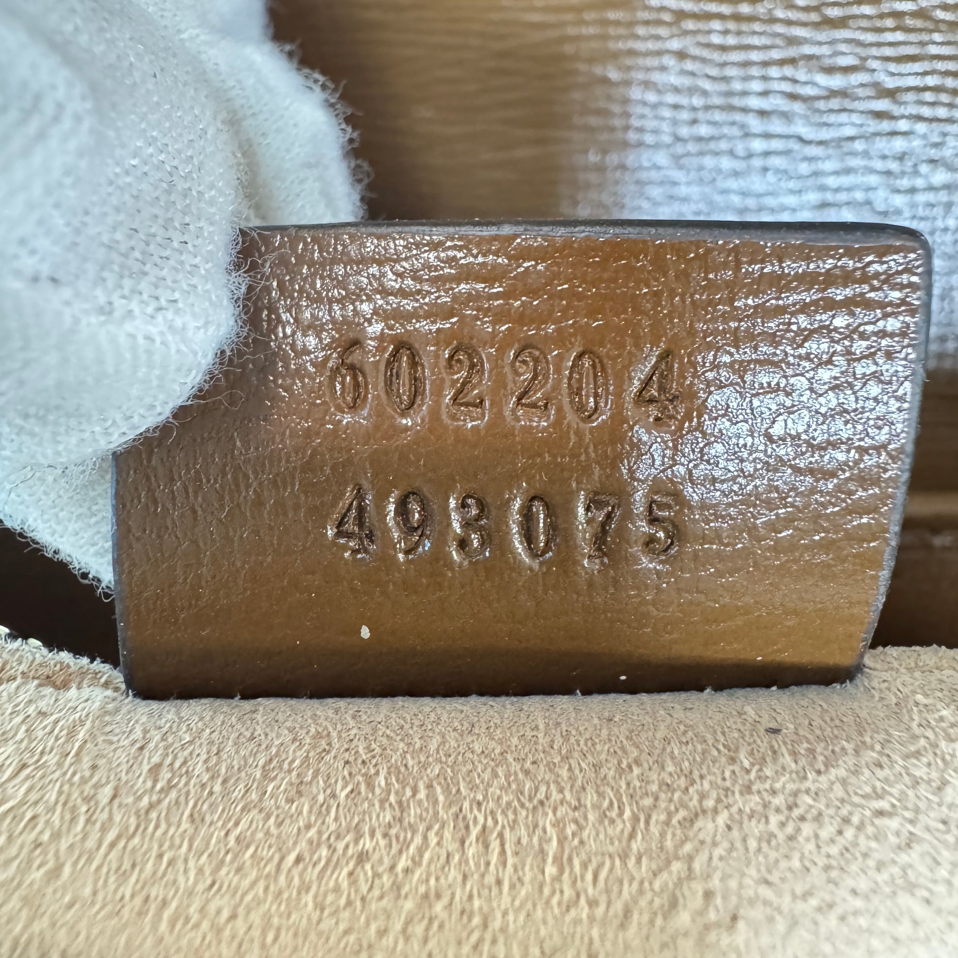 GG Supreme Monogram Horsebit 1955 Shoulder Bag Beige Brown Sugar B22286