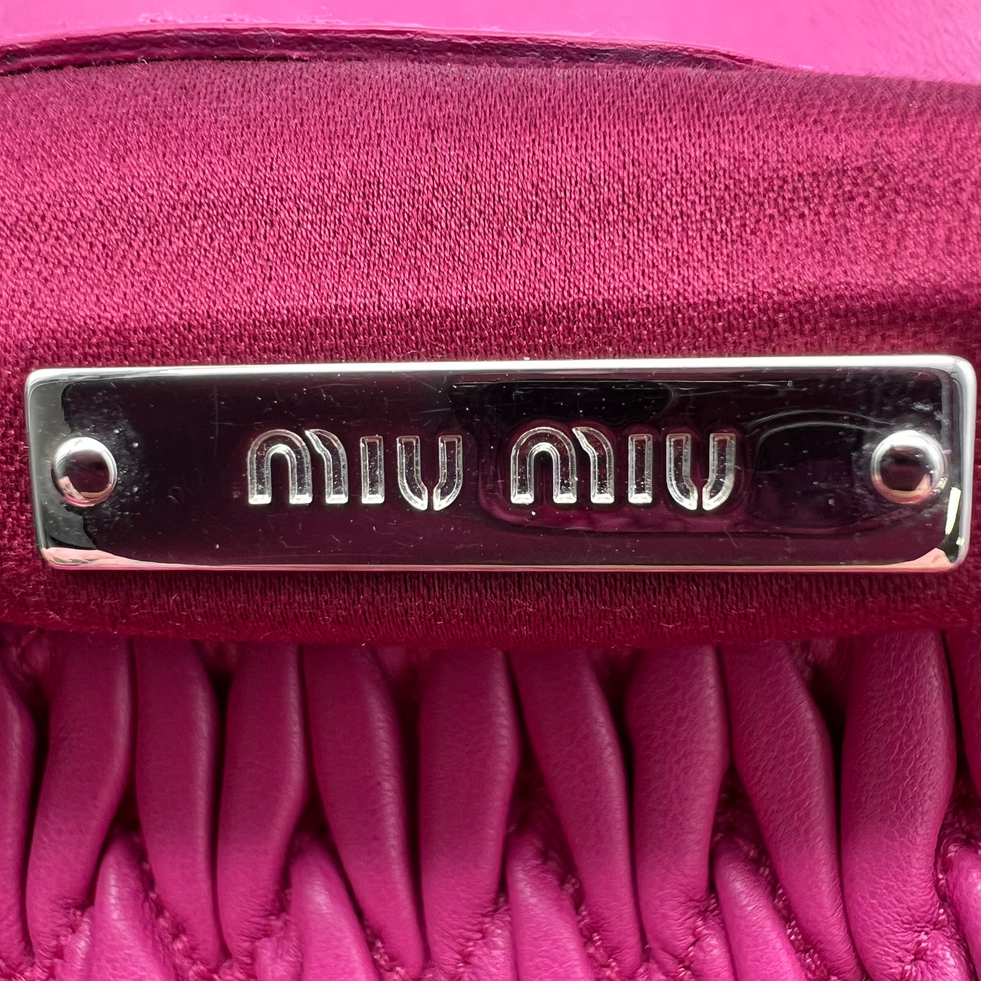 Miu Miu Cloqué Nappa Leather Bag B22308