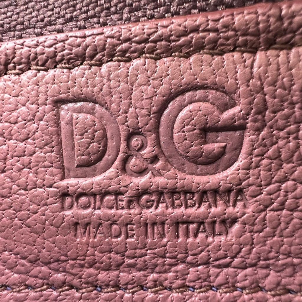 Dolce & Gabbana Pink Quilted Leather Zip Around Continental Wallet W21513