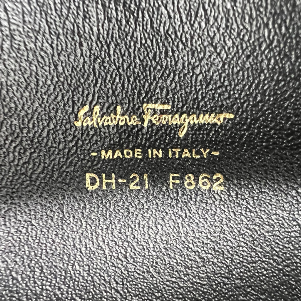 Salvatore Ferragamo Afef Lock Story Wristlet Clutch B22351