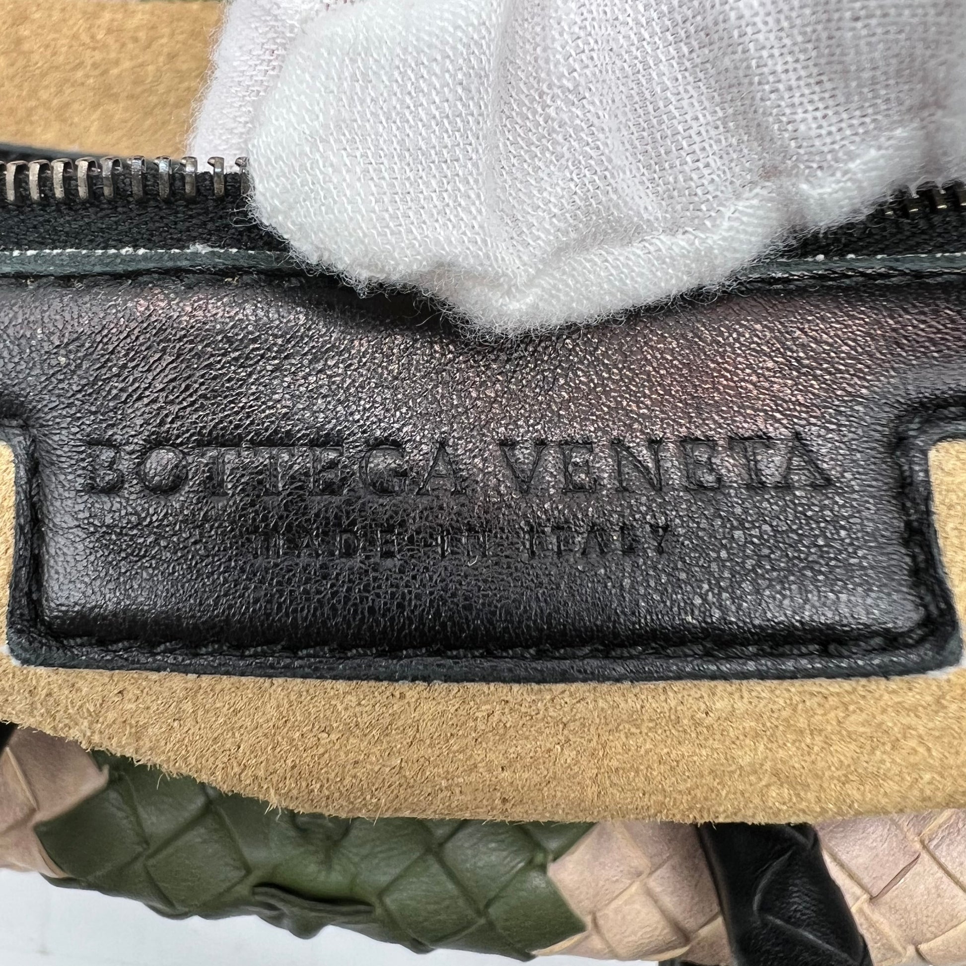 Bottega Veneta Tricolor Intrecciato Nappa Leather Montaigne / Boston Satchel Bag B22247