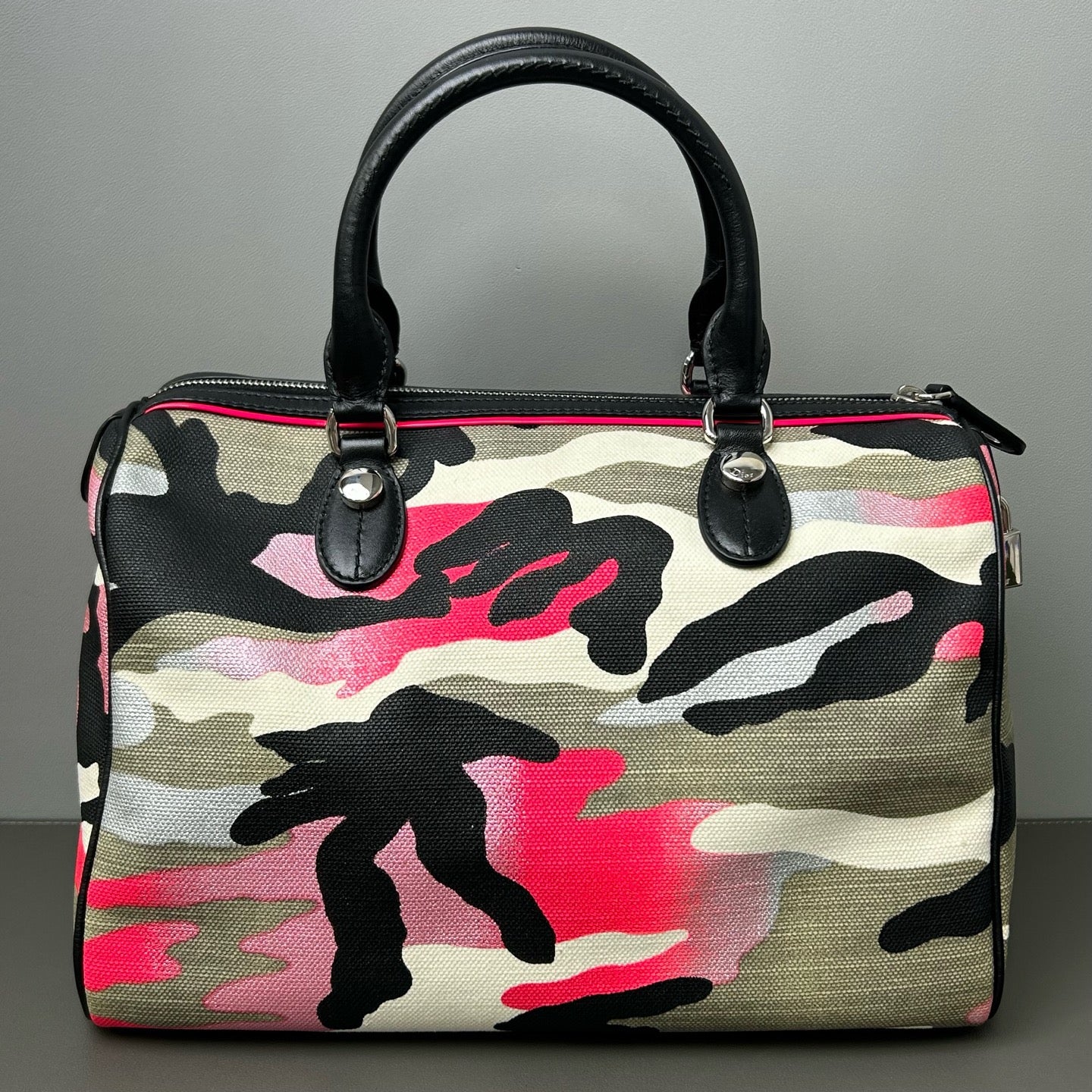 Christian Dior x Anselm  Reyle Camouflage Boston Bag LDZ0004
