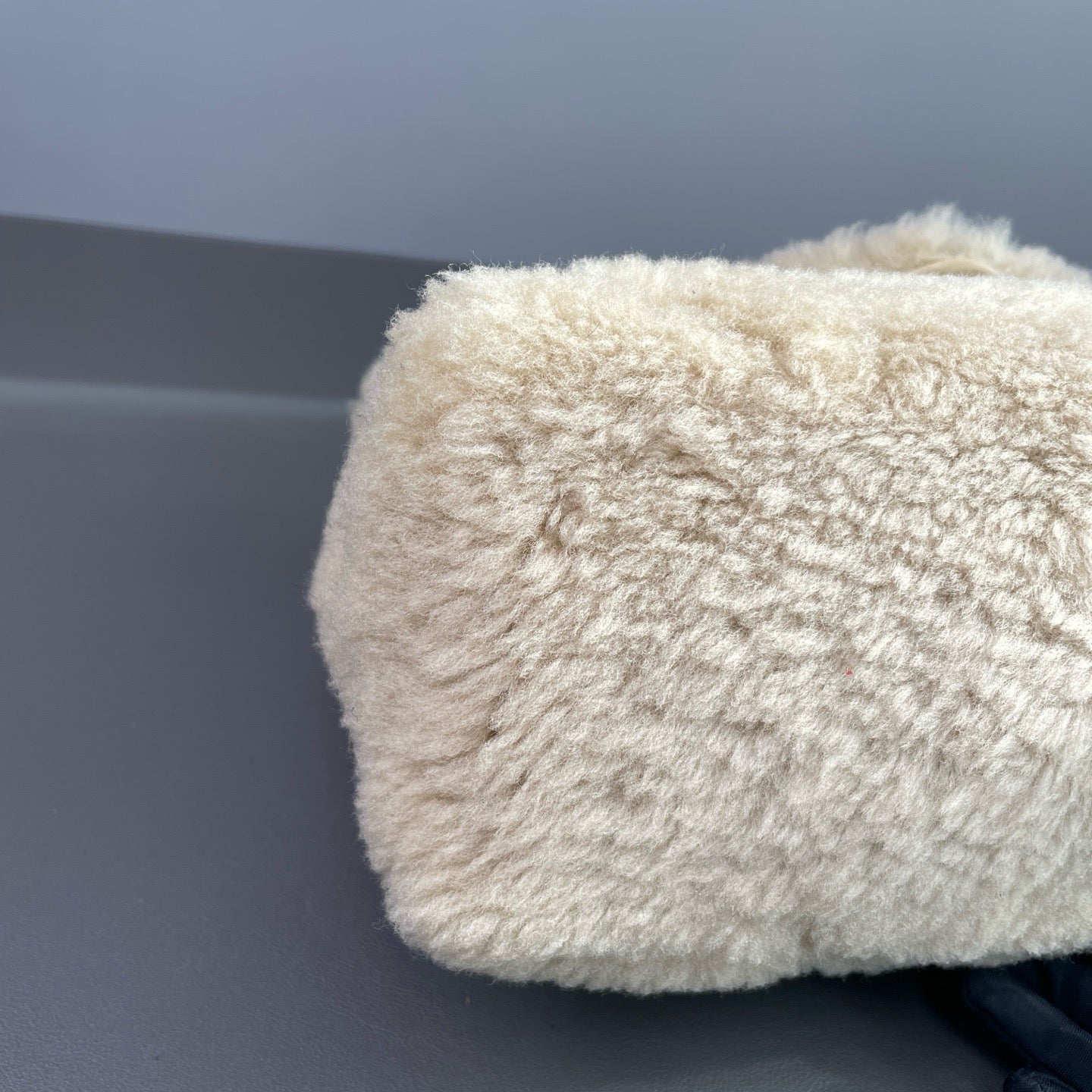 Saint Laurent Loulou Teddy  Shearling Medium Shoulder Bag LDZ0007