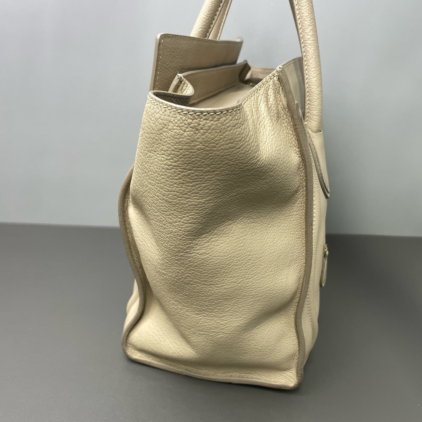Celine Luggage Micro Handbag (Drummed Calfskin) LDZ0020