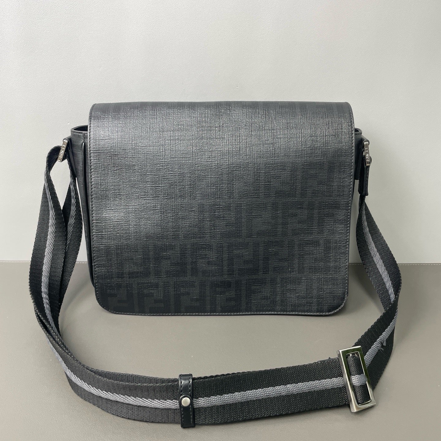 Fendi Zucca FF Monogram  Coated Canvas Messenger Bag (Men's) LDZ0021