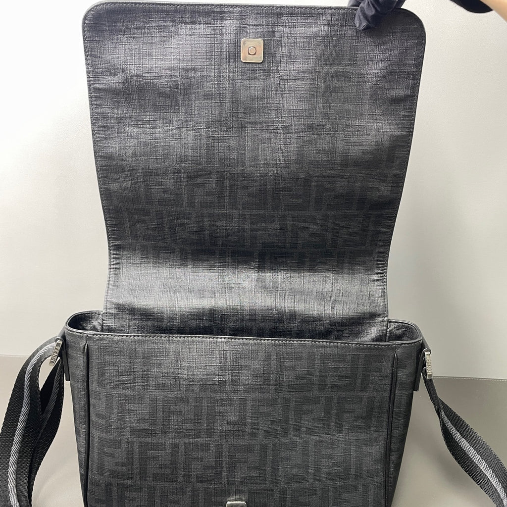 Fendi Zucca FF Monogram  Coated Canvas Messenger Bag (Men's) LDZ0021