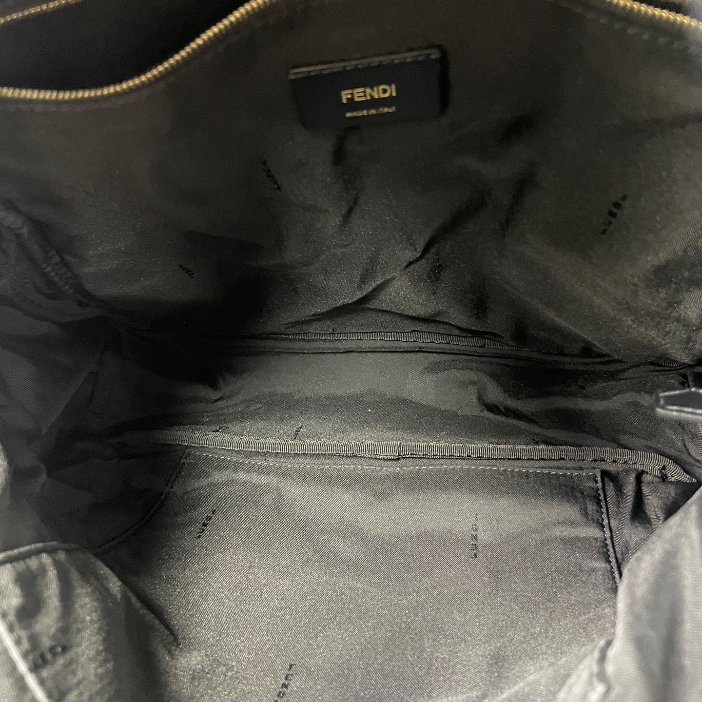 Fendi FF Logo Studded Nylon & Leather Backpack  LDZ0031
