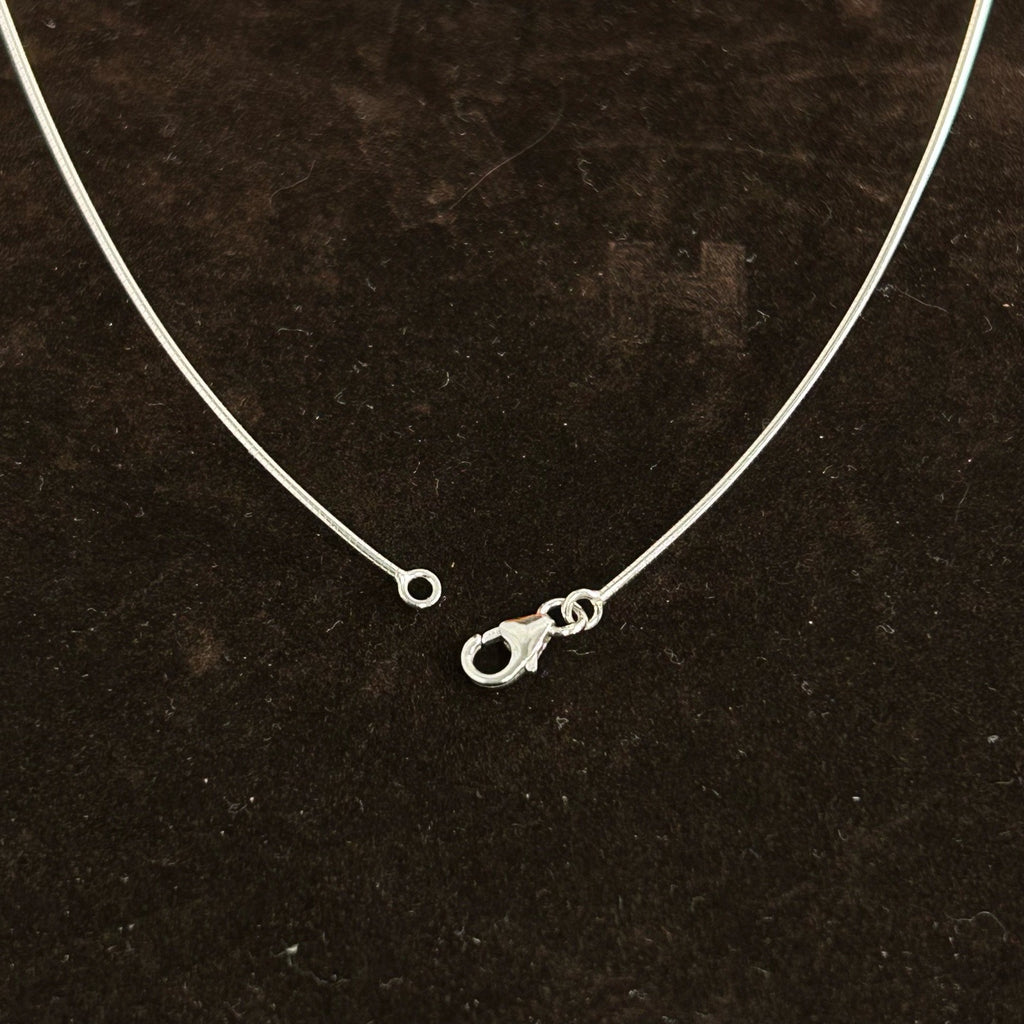 Hermès H Cube Pendant  Necklace (Purple Enamel with Silver Chain) LDZ0042