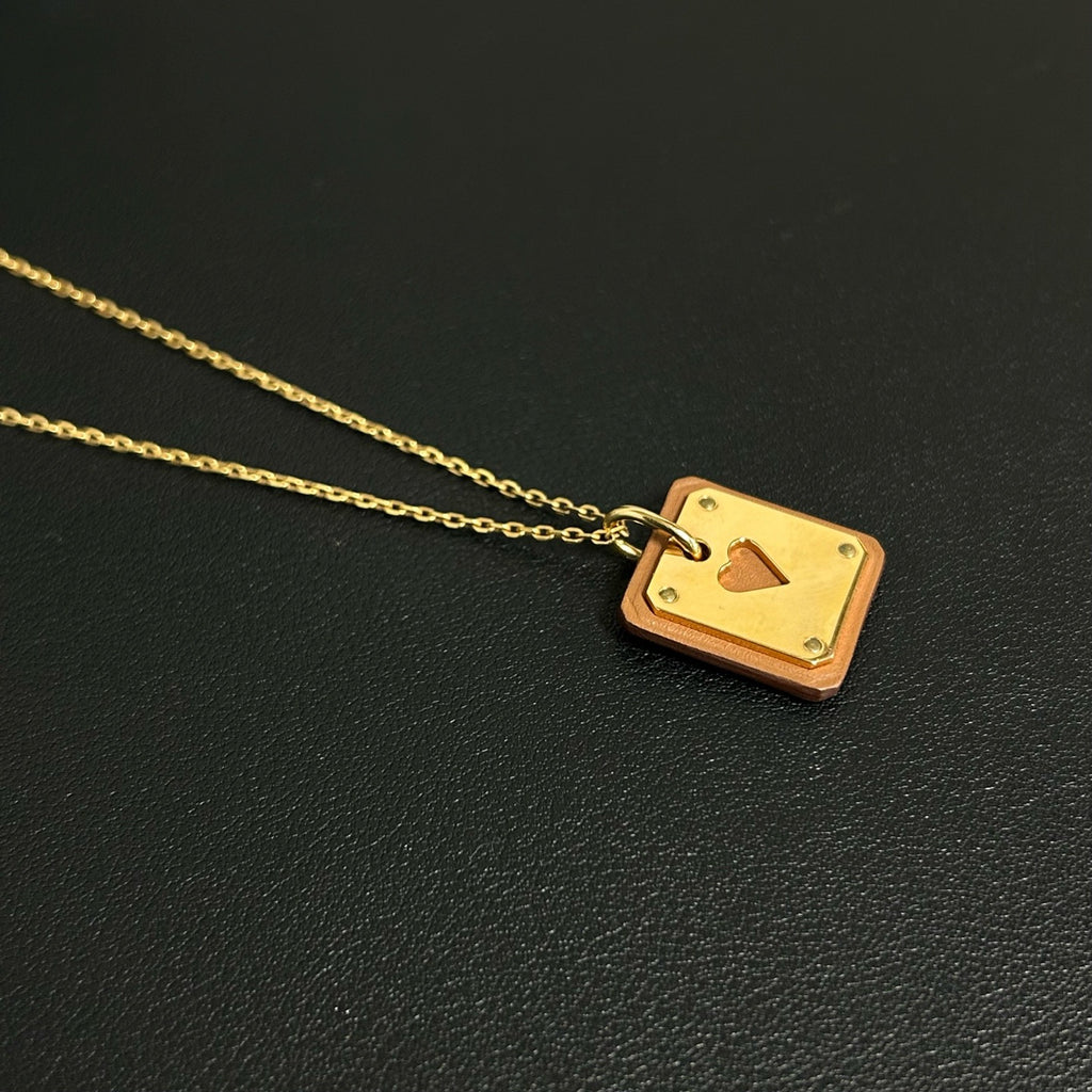 Hermès As de Coeur Pendant Necklace LDZ0044