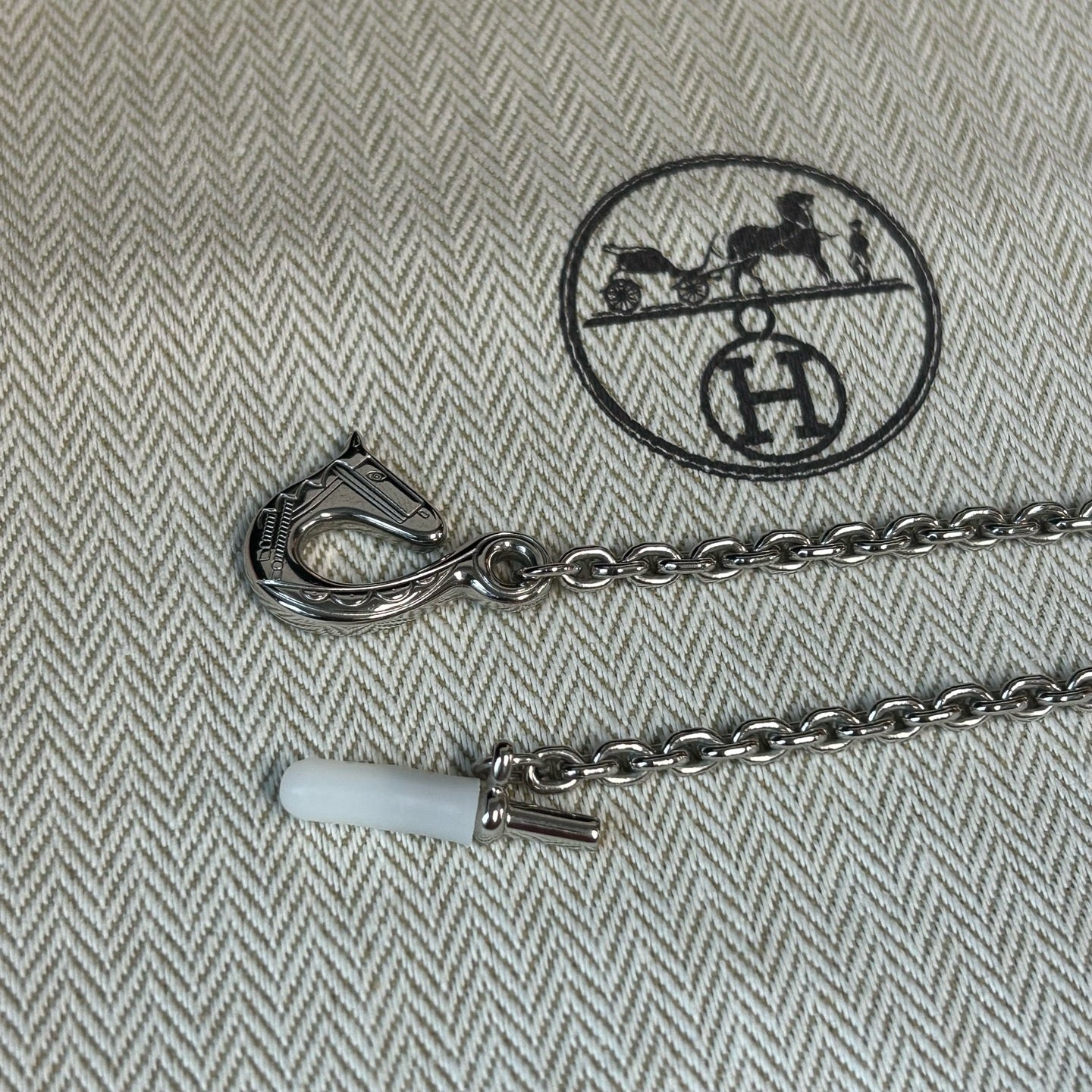 Hermès Le Clown / Acrobate Enamel Pendant Necklace LDZ0045