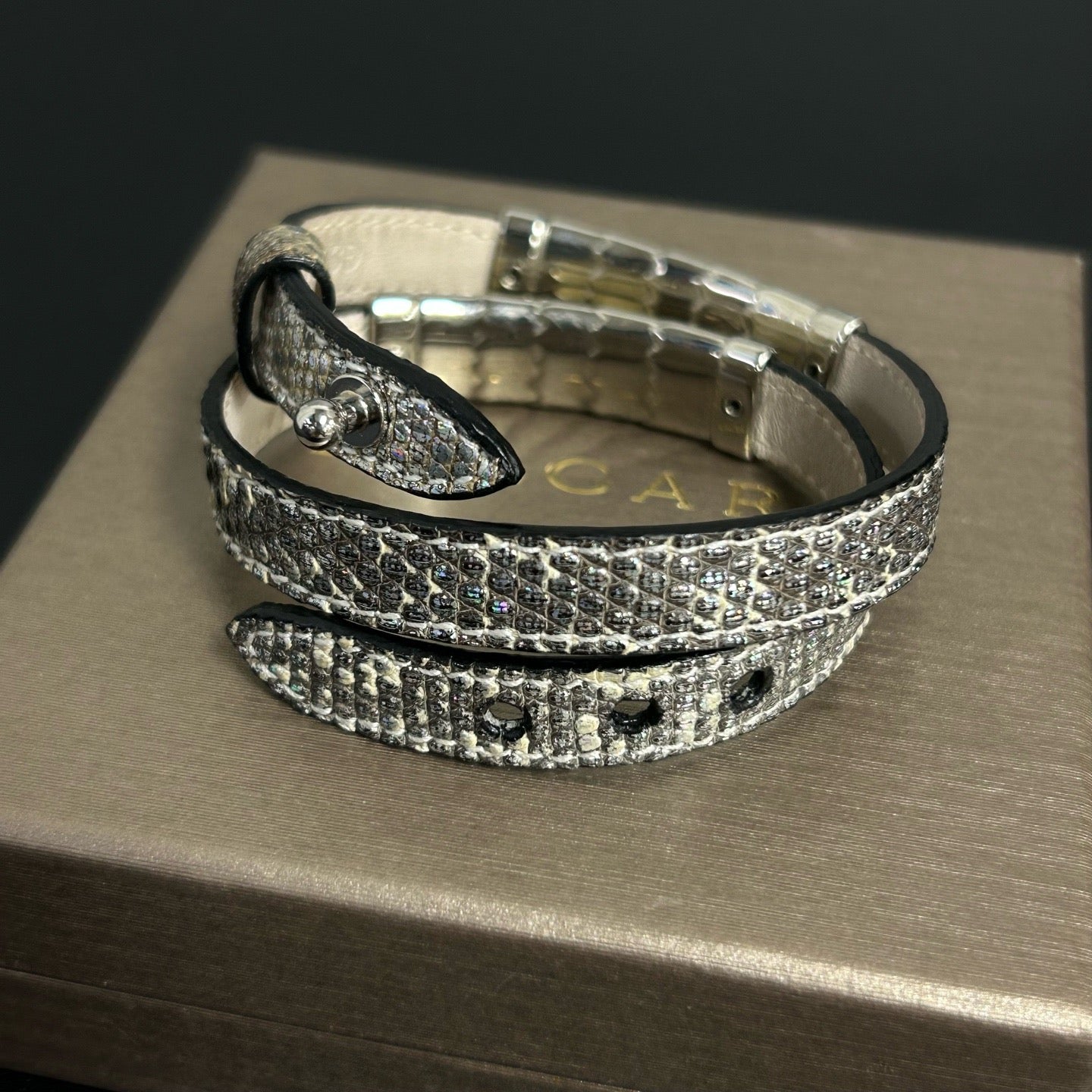 BVLGARI Serpenti Forever Leather Bracelet LDZ0053