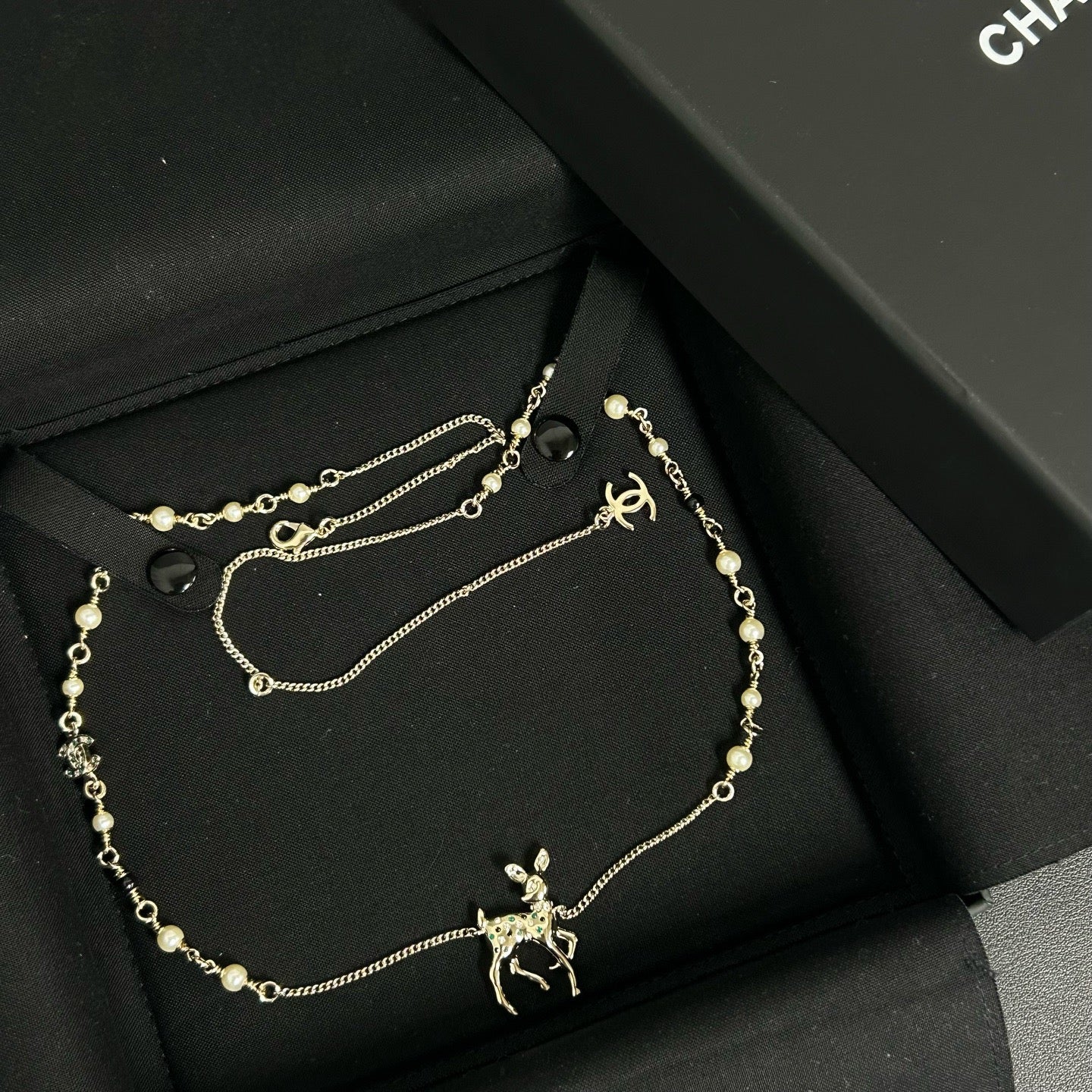 Chanel Bambi Deer Necklace LDZ0055
