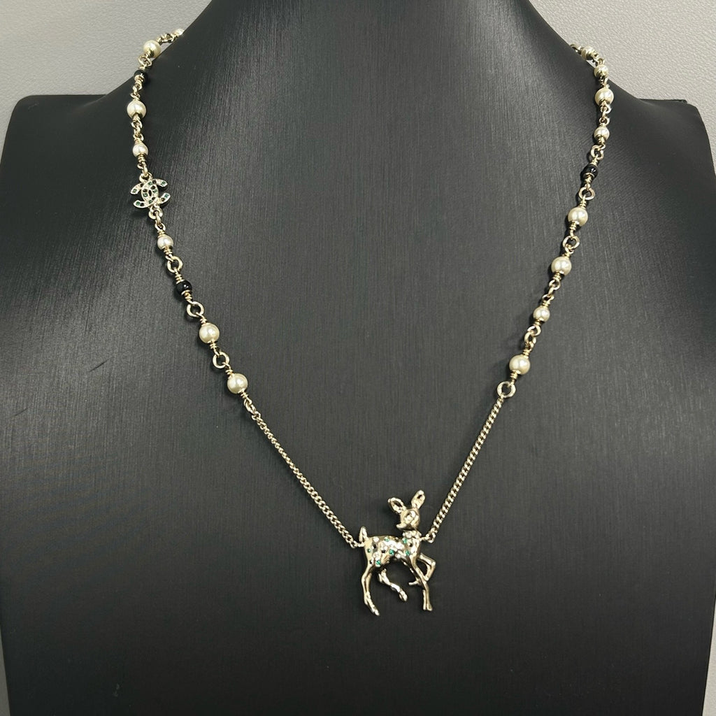 Chanel Bambi Deer Necklace LDZ0055