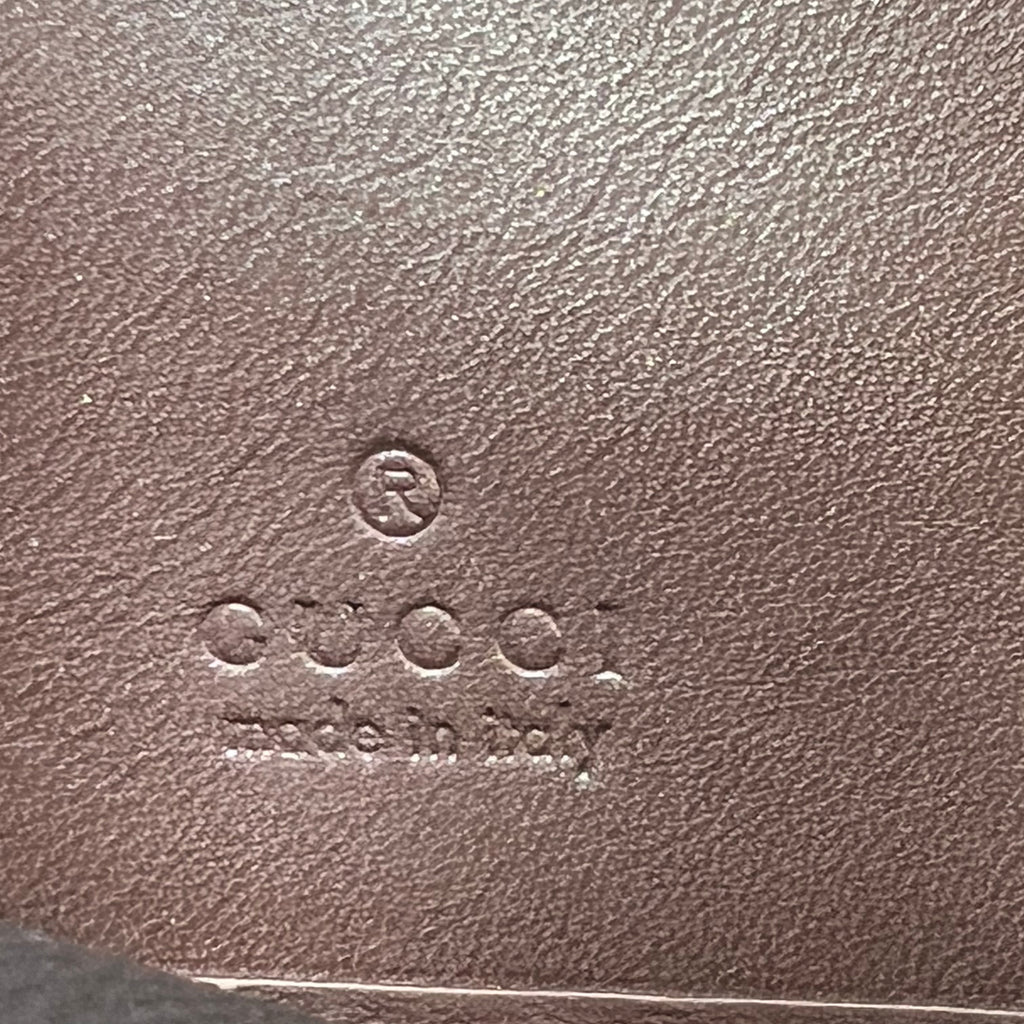 Gucci baby pink leather continental flap wallet W21807