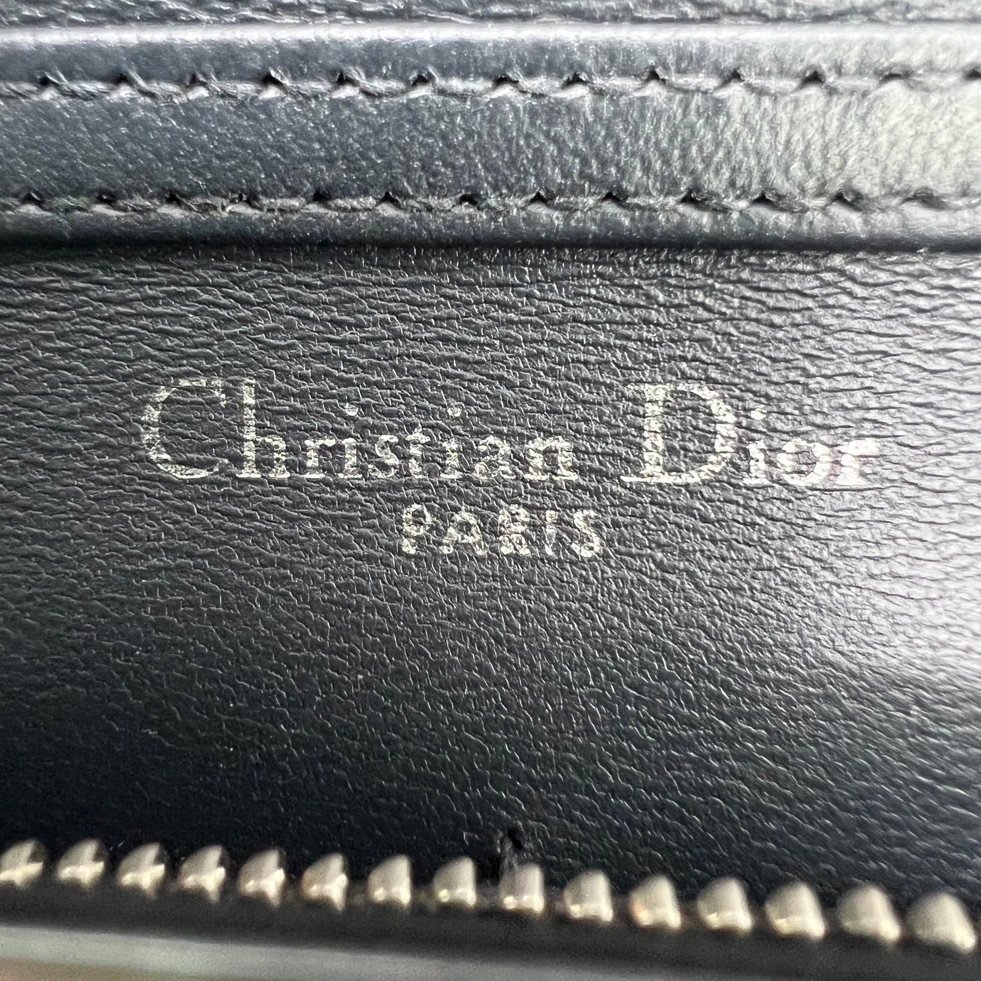 Diorama Wallet on Chain Cannage Embossed Calfskin B22416