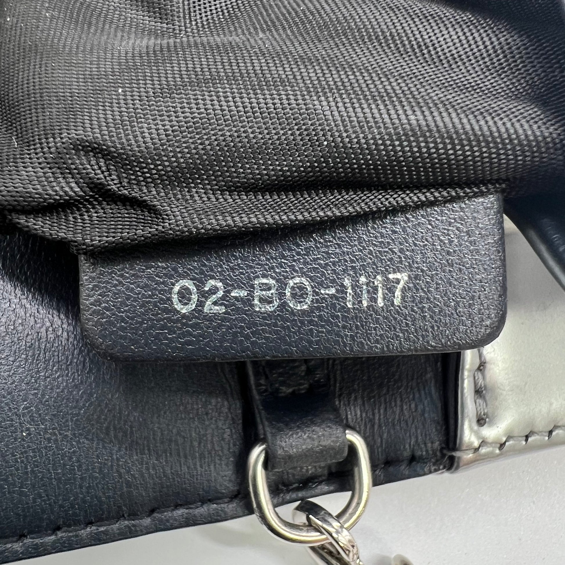 Diorama Wallet on Chain Cannage Embossed Calfskin B22416