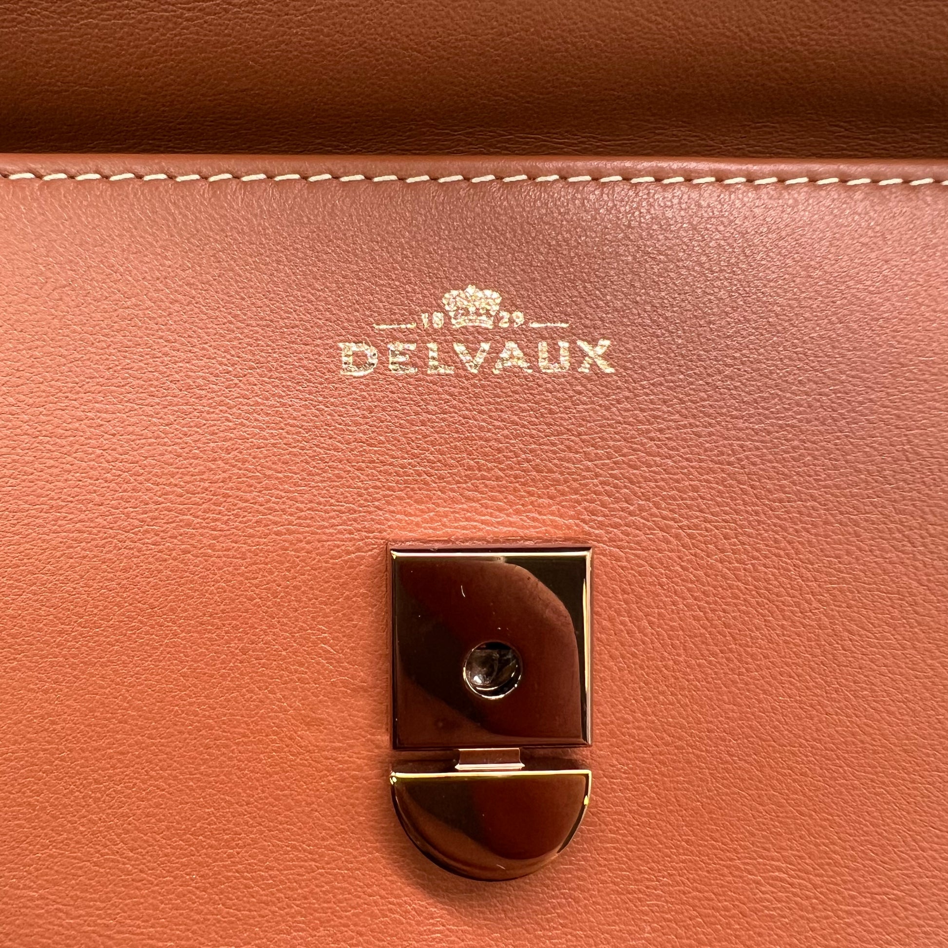 Delvaux Tempête MM Bag in Bi-Color Supple Calfskin B22422