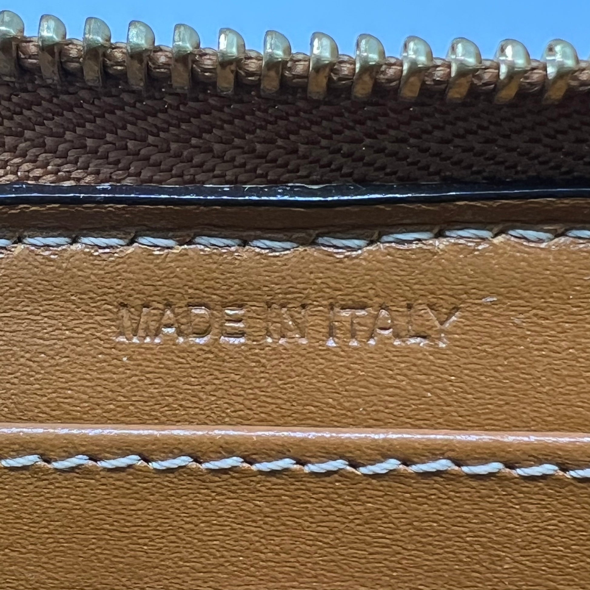 Burberry Beige/Brown House Check PVC and Leather Zip Around Wallet W21721