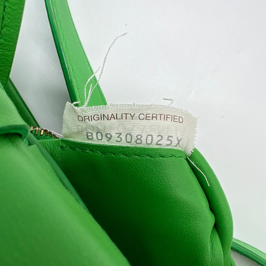 Nappa Maxi Intreccio Padded Cassette Crossbody Bag Parakeet B22584