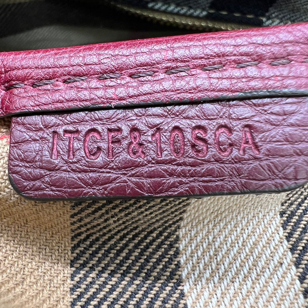 House Check Top Handle Bag B22524