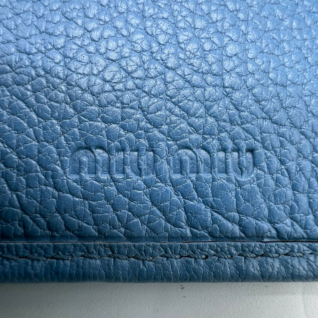 Miu Miu Madras Leather Long Flap Wallet W22014