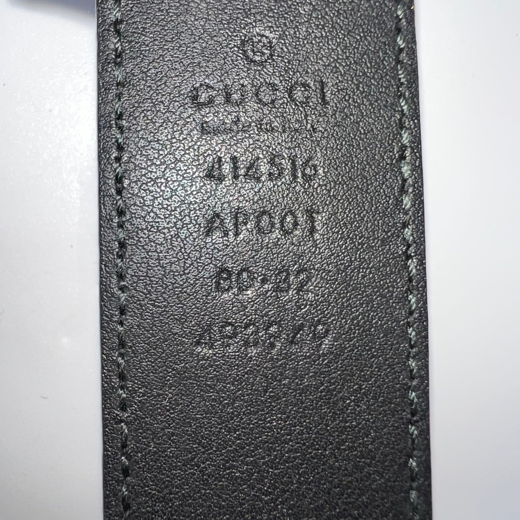 Gucci Calfskin Double G Belt Black W21782
