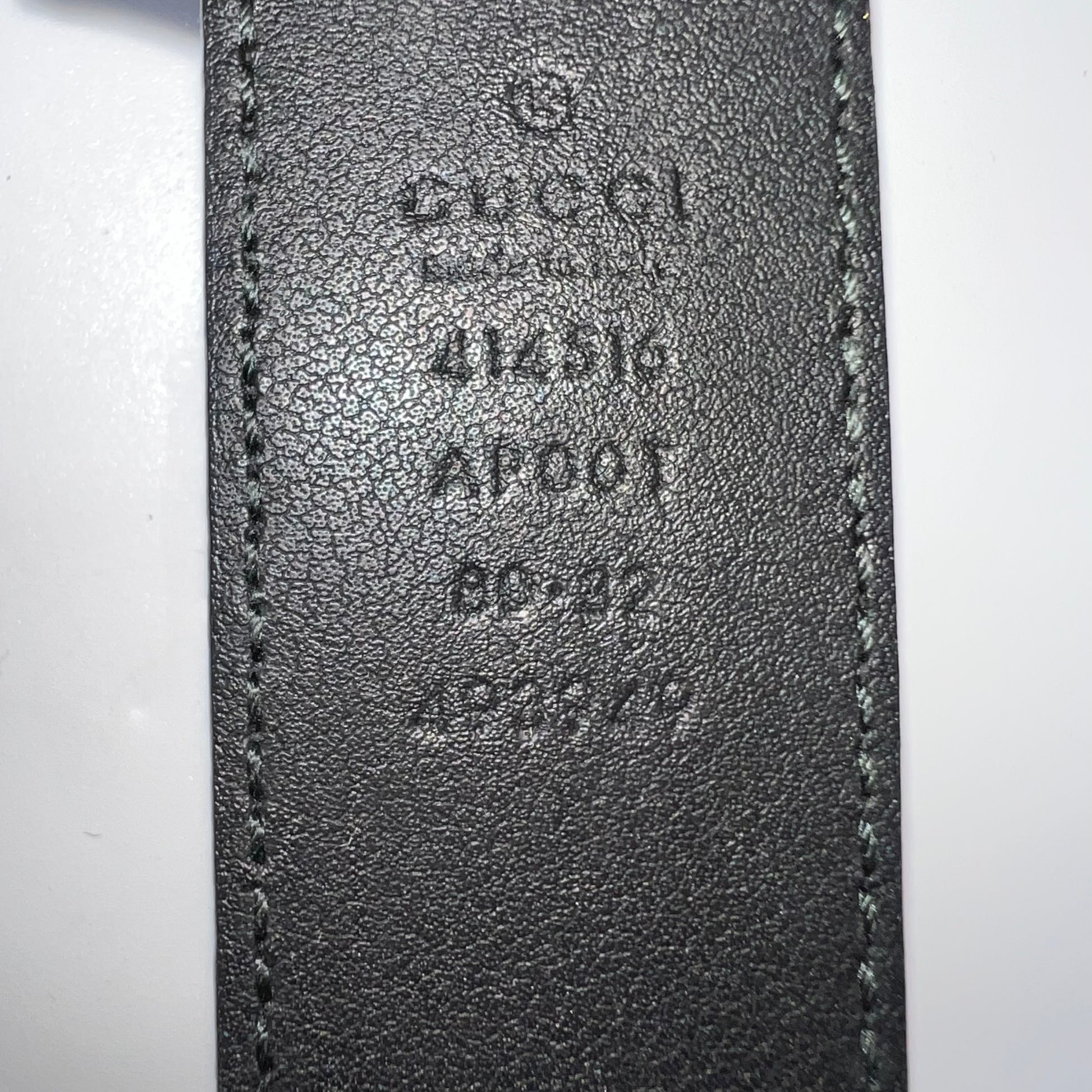 Gucci Calfskin Double G Belt Black W21782