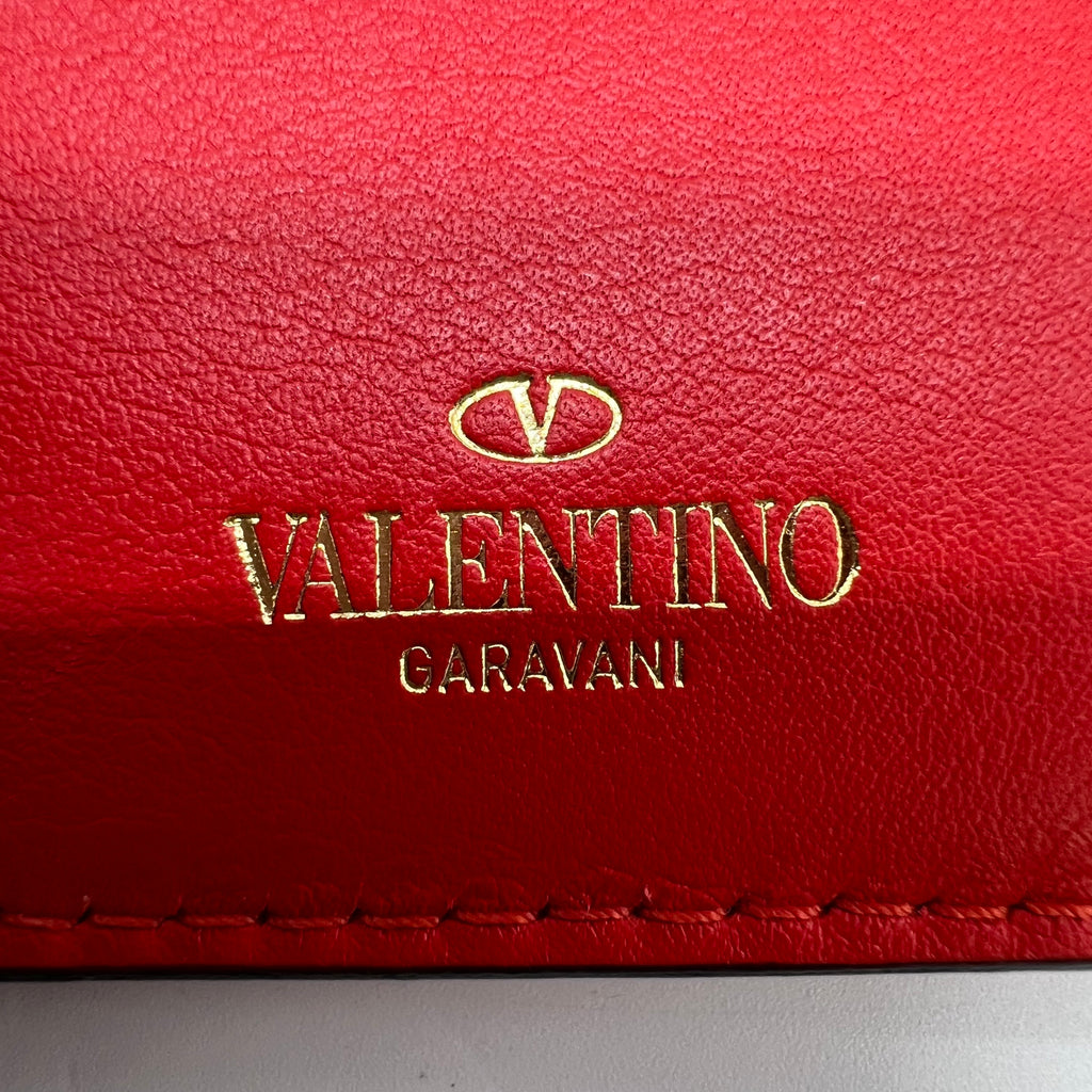 Red Studded Wallet On Strap B22545