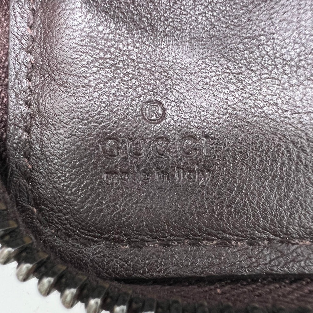 Gucci Guccissima Zip Around Wallet W21829