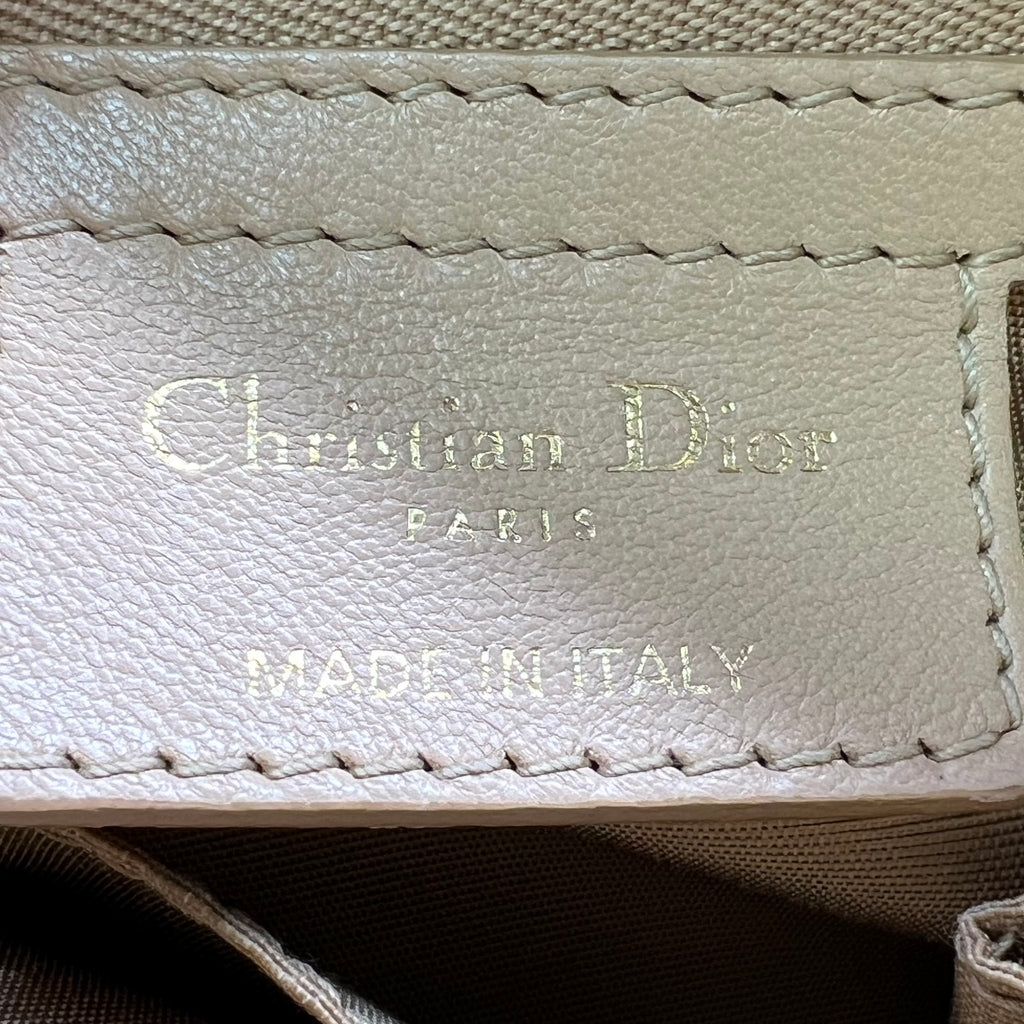 Christian Dior Lambskin Cannage Granville Polochon Tote Bag B22633