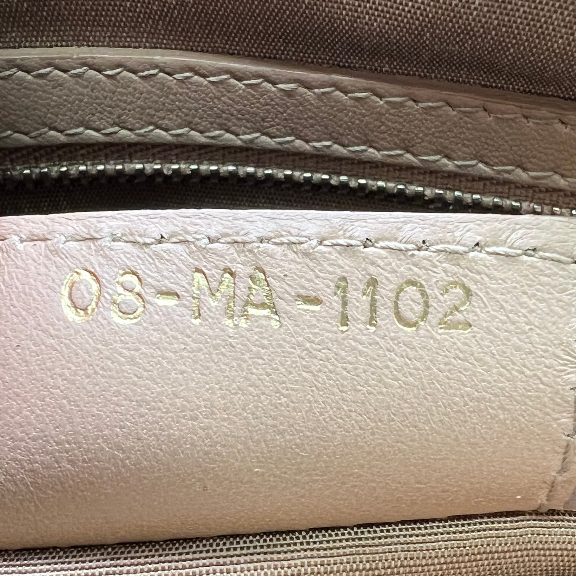 Christian Dior Lambskin Cannage Granville Polochon Tote Bag B22633