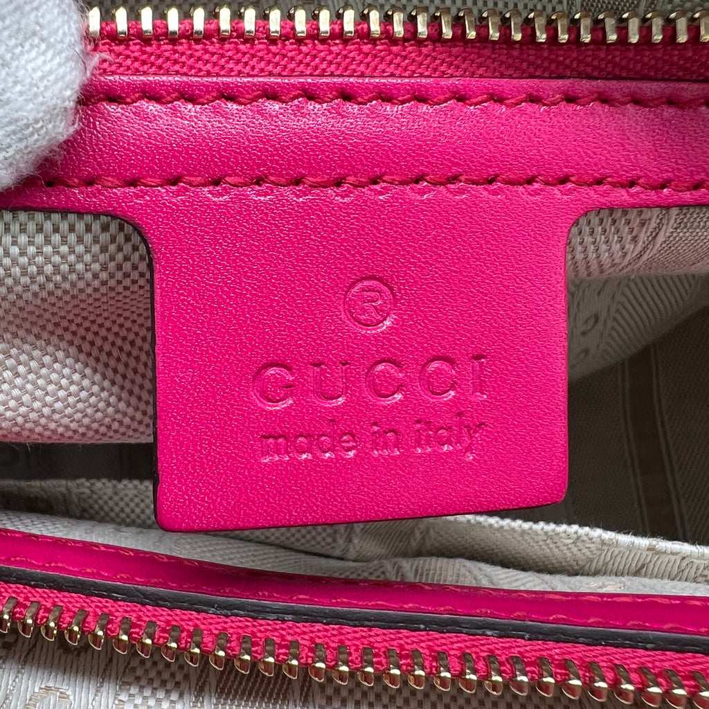 Gucci Diamante Leather 2 Way Handbag Pink B22084