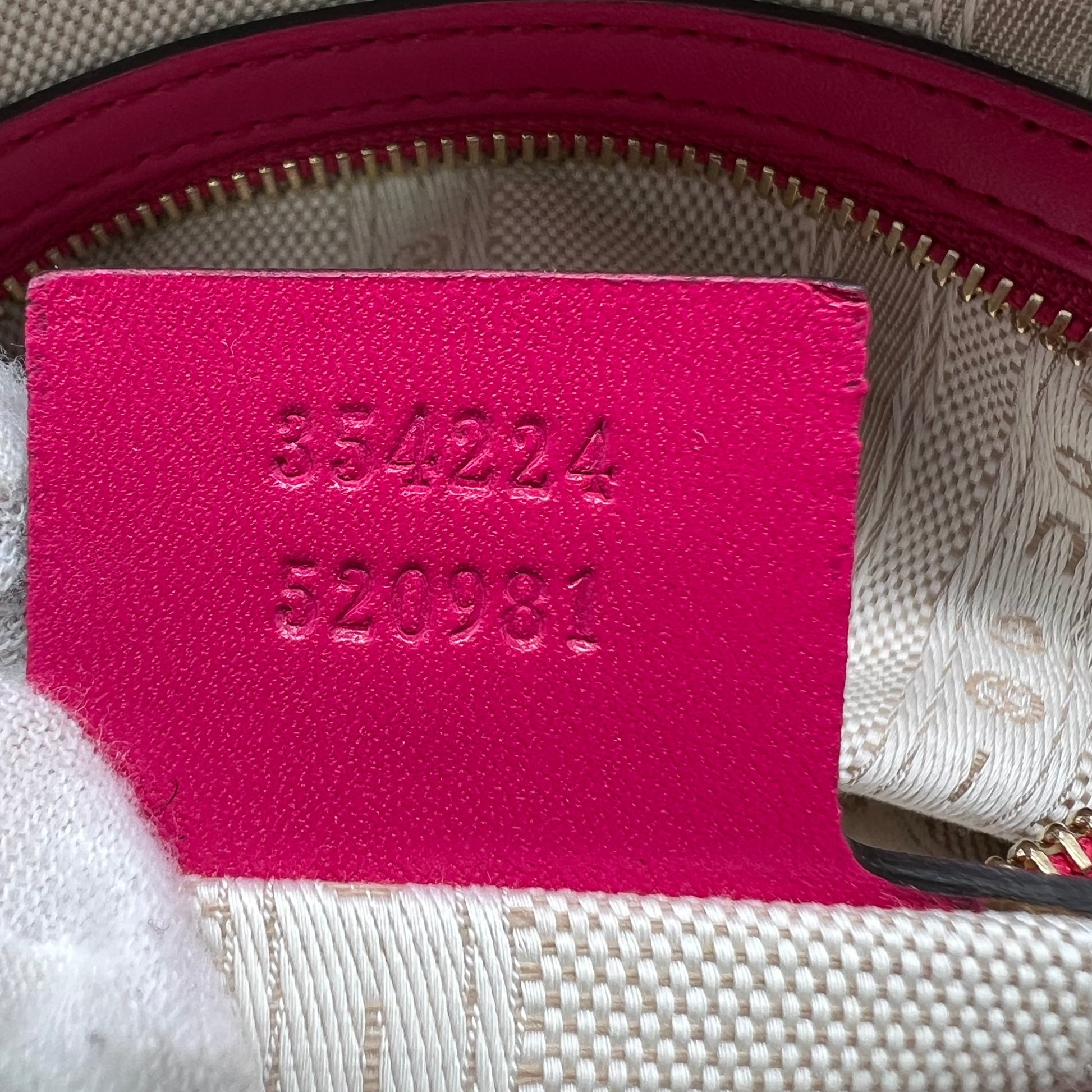 Gucci Diamante Leather 2 Way Handbag Pink B22084
