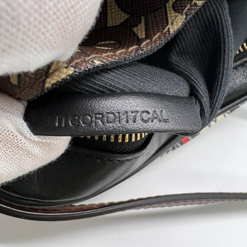 Burberry Small Monogram Stripe E-canvas Camera Bag B22414
