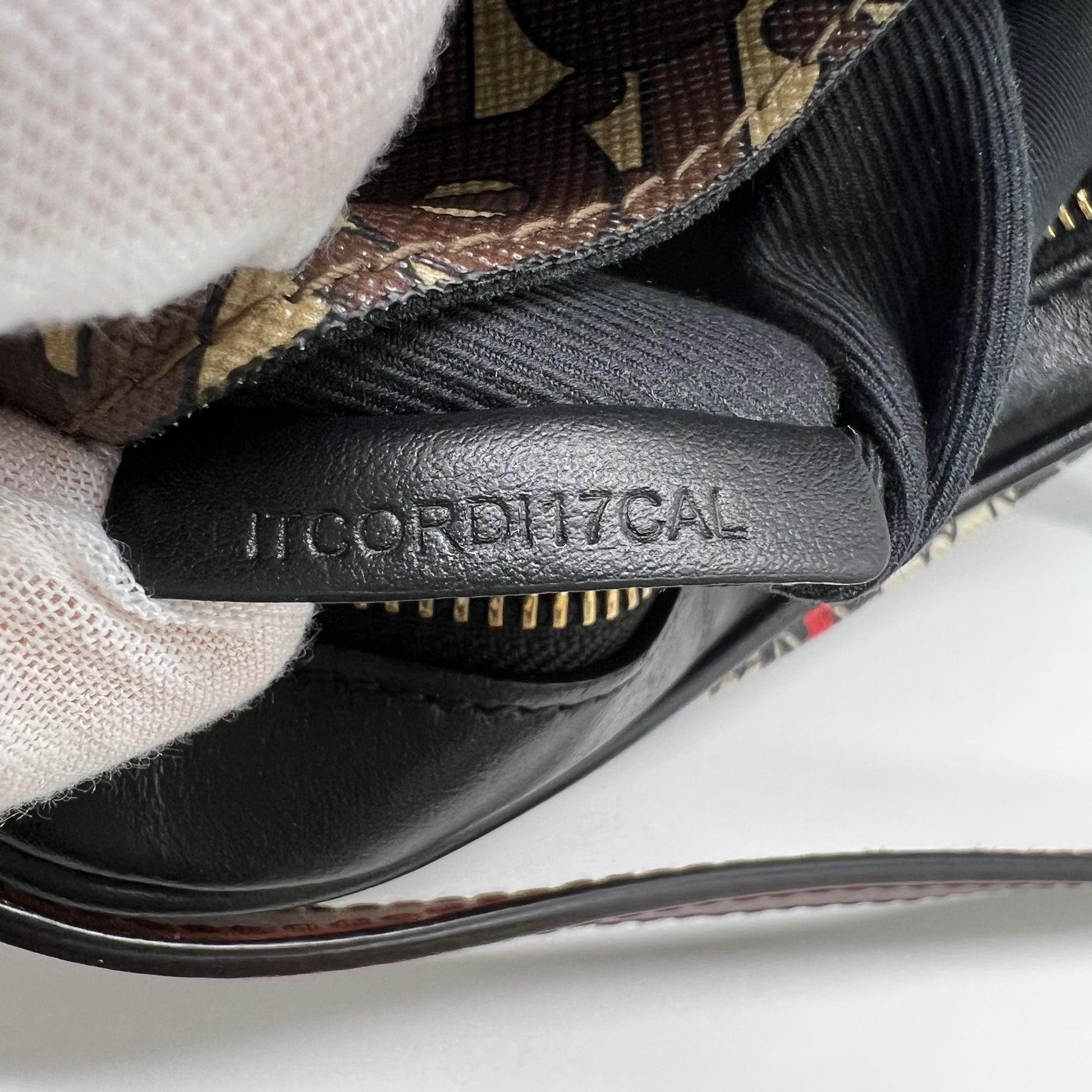 Burberry Small Monogram Stripe E-canvas Camera Bag B22414