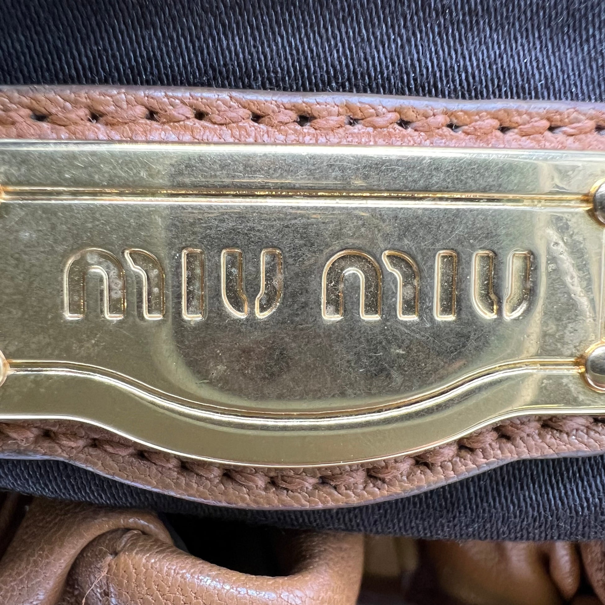 Miu Miu Matelassé 2-Way Top Handle Shoulder Bag B22252