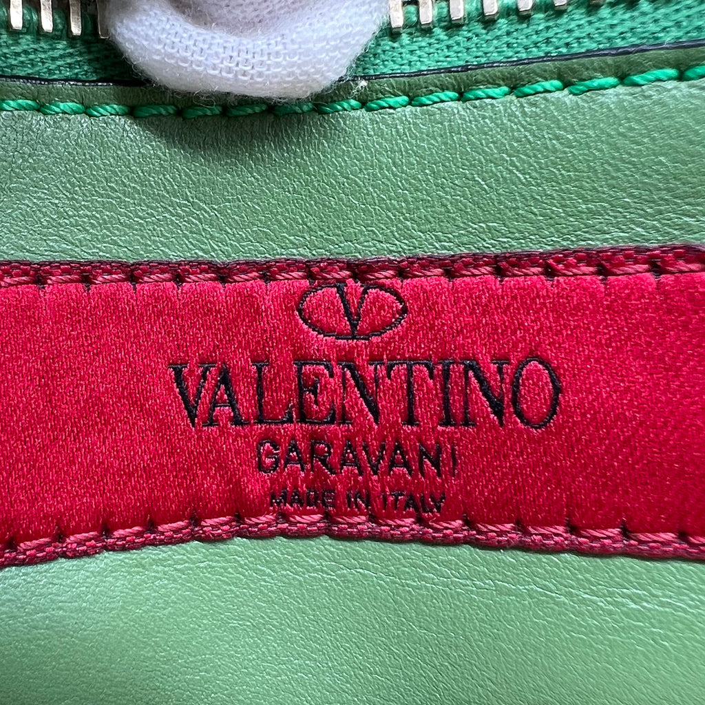 Valentino Garavani Rockstud Colorblock Tri-Color Trapeze Tote Bag B21410