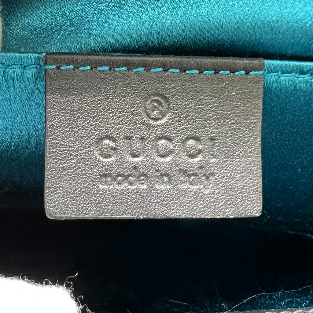 Gucci Small Ophidia Web Suede Chain Shoulder Bag B22796